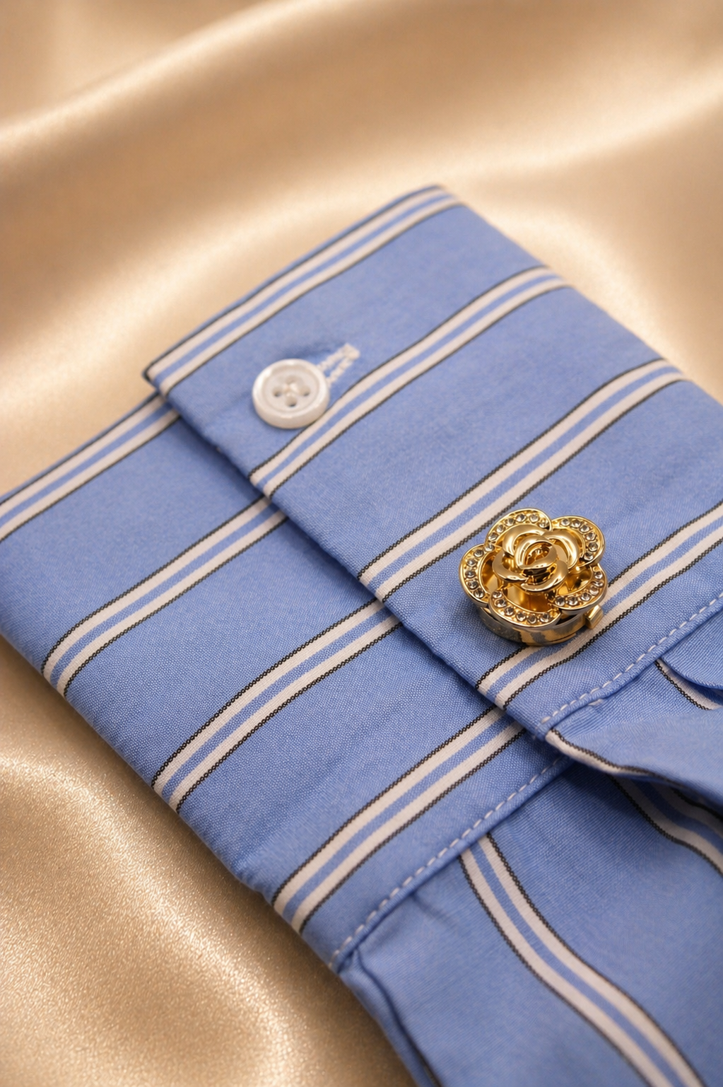 Bouton de chemise floral