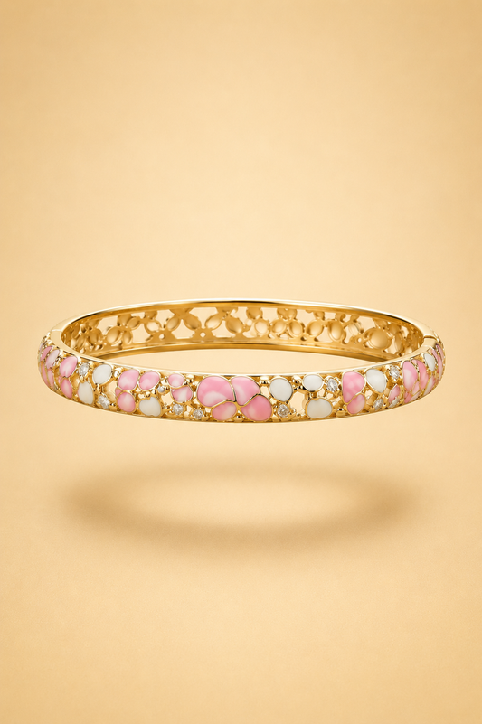 Jonc floral rose